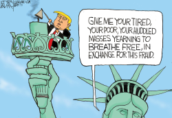 Trump Response to Central America Immigrants by Jeff Darcy