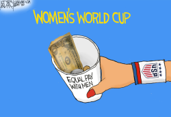US WOMEN'S WORLD CUP SOCCER TEAM by Jeff Darcy