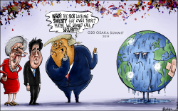 TRUMP STAYS OUT OF CLIMATE DEAL by Brian Adcock