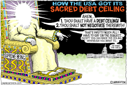 SACRED DEBT CEILING by Wolverton