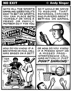 ON LINE SPORTS GAMBLING by Andy Singer