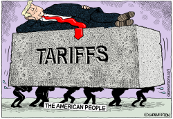 TARIFFS ON THE BACKS OF AMERICANS by Monte Wolverton