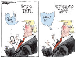 TELEPROMPTER TRUMP by Bill Day