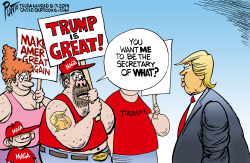 Compliment Trump and then by Bruce Plante
