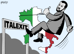 SALVINI ON HIS WAY by Rainer Hachfeld