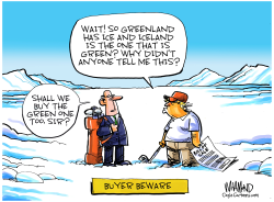 TRUMP GREENLAND PURCHASE by Dave Whamond