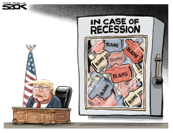 RECESSION BLAME by Steve Sack