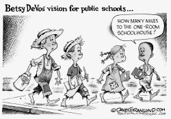 Betsy DeVos Public School vision by Dave Granlund