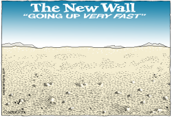 THE WALL IS GOING UP FAST by Monte Wolverton