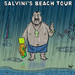 SALVINI'S BEACH TOUR by Hajo de Reijger