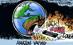 AMAZON VAPING by Milt Priggee