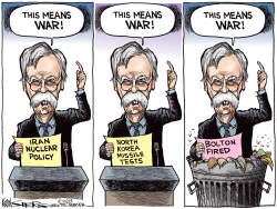 BOLTON FIRED by Kevin Siers