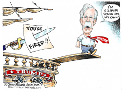 JOHN BOLTON FIRED by Dave Granlund