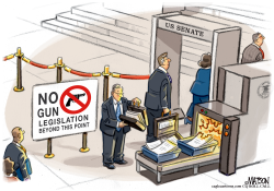 SENATE GUN BILL CONTROL CHECKPOINT by R.J. Matson