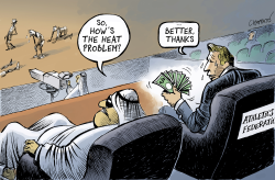 DOHA WORLD 2019 IS HOT by Patrick Chappatte