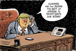 TRUMP’S PHONE CALLS TO FOREIGN LEADERS by Patrick Chappatte
