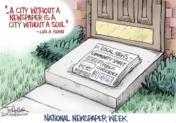 NATIONAL NEWSPAPER WEEK by Joe Heller