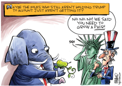 GOP STANDING UP TO TRUMP by Dave Whamond