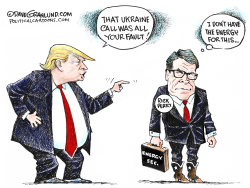 TRUMP BLAMES RICK PERRY by Dave Granlund