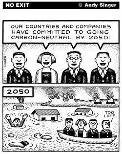 CARBONNEUTRAL BY 2050 by Andy Singer