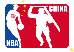 CHINA HITS THE NBA by NEMØ