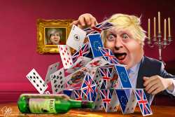 HOUSE OF CARDS BREXIT by Bart van Leeuwen
