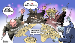 GLOBAL PROTESTS by Paresh Nath