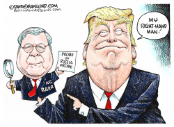 TRUMP AND PUPPET AG BARR by Dave Granlund