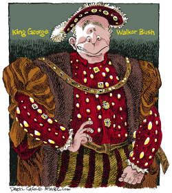 KING GEORGE  by Daryl Cagle