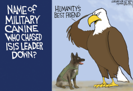 SALUTING HERO DELTA FORCE DOG by Jeff Darcy