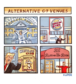 Alternative G7 Venues by Peter Kuper