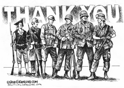 Veterans Thank You by Dave Granlund