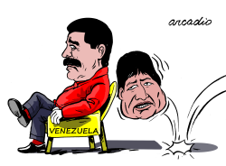 THE FALL OF EVO by Arcadio Esquivel
