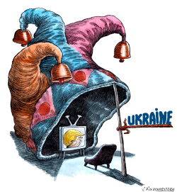TRUMP AND UKRAINEAN PRESIDENT ZELENSKY by Vladimir Kazanevsky