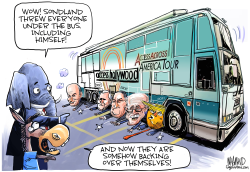 SONDLAND THROWS THEM ALL UNDER THE BUS by Dave Whamond