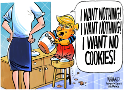 TRUMP WANTS NOTHING by Dave Whamond