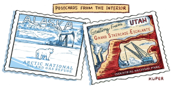 POSTCARDS FROM THE INTERIOR by Peter Kuper