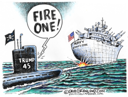 Trump vs Navy ethics code by Dave Granlund
