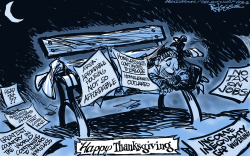 HAPPY THANKSGIVING by Milt Priggee