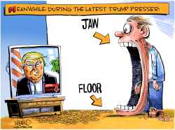 TRUMP PRESS CONFERENCE SURVIVAL GUIDE by Dave Whamond