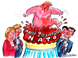 HAPPY BIRTHDAY NATO by Christo Komarnitski