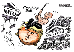PUTIN'S WRECKING BALL by Jimmy Margulies