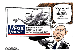 RUSSIA BANNED FROM OLYMPICS by Jimmy Margulies