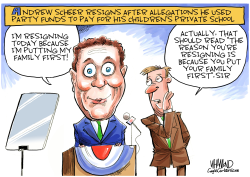 ANDREW SCHEER RESIGNS by Dave Whamond