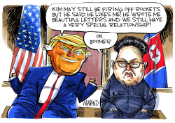 KIM JONG UN HAS MORE TESTS FOR TRUMP by Dave Whamond