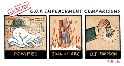 GOP'S REJECTED IMPEACHMENT COMPARISONS by Peter Kuper