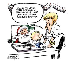 ONLINE CHRISTMAS SHOPPING by Jimmy Margulies