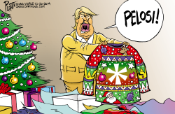 TRUMP GETS A PRESENT by Bruce Plante