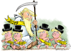 TRUMP NEW YEAR LIKELY RE-ELECTION by Daryl Cagle