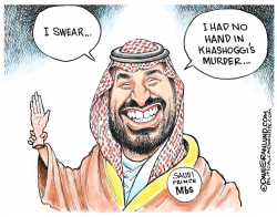 SAUDI PRINCE MBS AND MURDER by Dave Granlund